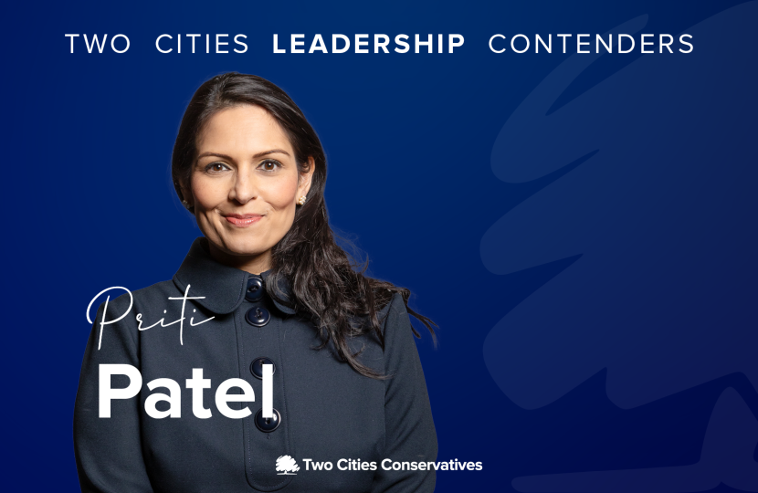 Priti Patel leadership contender