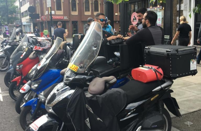 On Baker Street, outside of Joe & The Juice and Chipotle, drivers are prone to hover whilst waiting for work which can lead to anti-social behaviour.