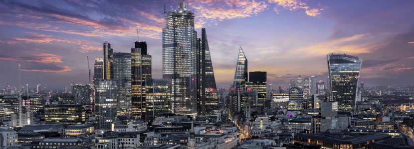 London Skyline in the Evening