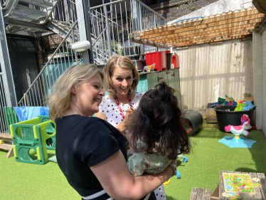 Nickie Aiken MP at LEYF nursery